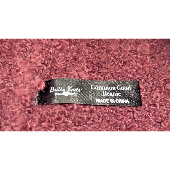 Britts Knits Beanie Hat & Scarf Cowl Infinity Burgundy Wine Soft Warm Winter - Picture 10 of 14